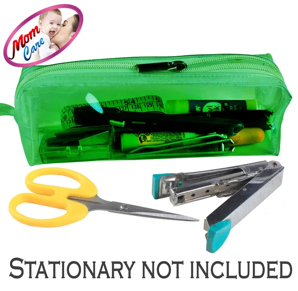 Green_Transparent_Pencil_Pouch,_School_Pencil_Box_With_Zipper,_Students_Pencil_Case_Large_Capacity,_Makeup_Pouch,_Stationery_Bag_For_Students_Girls_Adults_Office_Transparent
