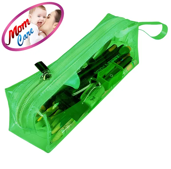 Green_Transparent_Pencil_Pouch,_School_Pencil_Box_With_Zipper,_Students_Pencil_Case_Large_Capacity,_Makeup_Pouch,_Stationery_Bag_For_Students_Girls_Adults_Office_Transparent