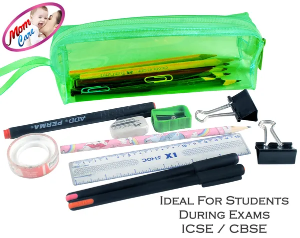 Green_Transparent_Pencil_Pouch,_School_Pencil_Box_With_Zipper,_Students_Pencil_Case_Large_Capacity,_Makeup_Pouch,_Stationery_Bag_For_Students_Girls_Adults_Office_Transparent