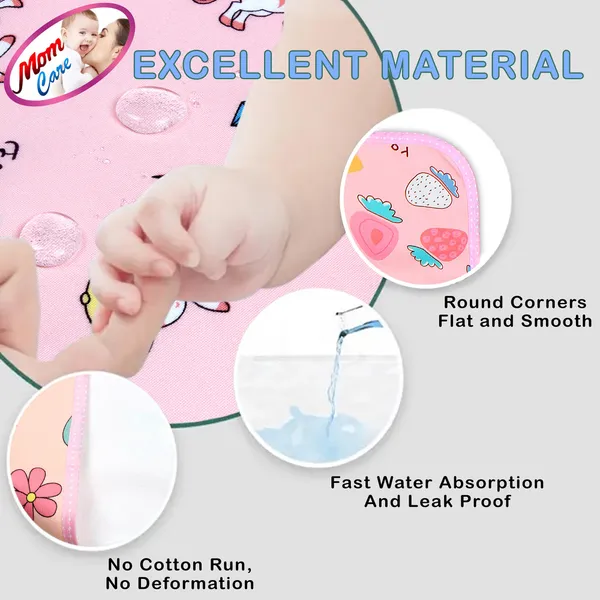 Pink_Baby_Urine_Sheet,_Fleece_Nappy_Changing_Mat,_Water_Proof,_Dry_Sheet,_B_Protector,_Super_Absorbent,Quick_Dry_For_0-6_Months