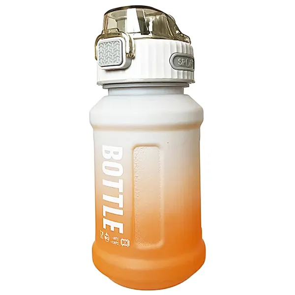 Yellow_Kids_Water_Bottle_For_School_Classes_Button_Sipper_And_Straw_Anti_Leak_Double_Lock_Measuring_Scale_Plastic_Lightweight_800Ml