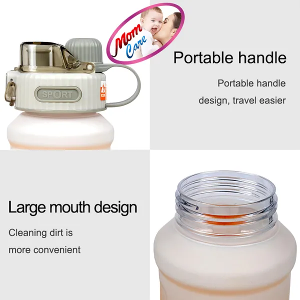 Yellow_Kids_Water_Bottle_For_School_Classes_Button_Sipper_And_Straw_Anti_Leak_Double_Lock_Measuring_Scale_Plastic_Lightweight_800Ml