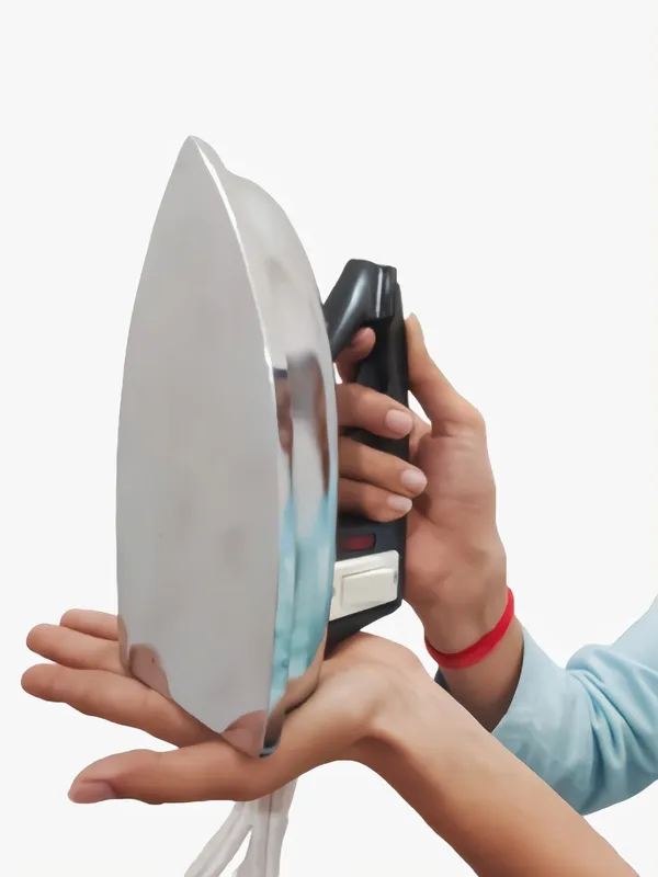 MyChetan_2KG_Heavy_Weight_Manual_Electric_Dry_Iron_|_Side_Switch_Control_|_Stainless_Steel_Sole_Plate_|_Powerful_Press_for_Home_&_Laundry_Use
