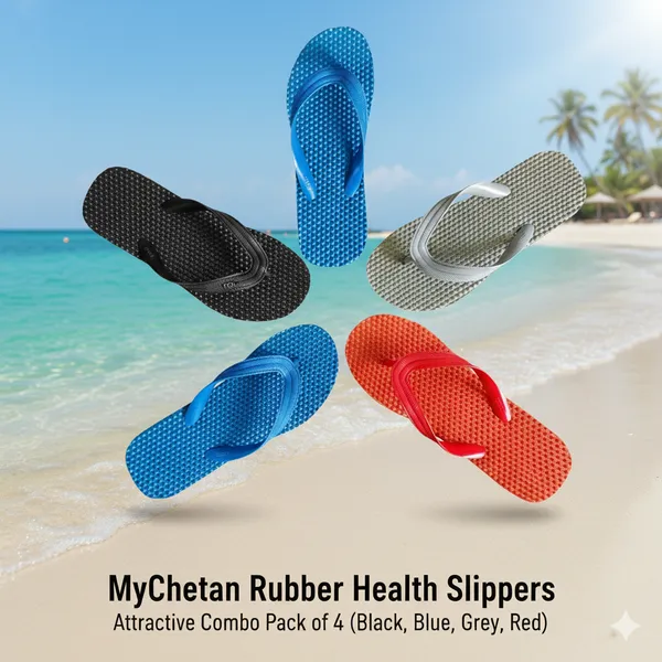 MyChetan_Health_Rubber_Slippers_for_Men_–_Combo_Pack_of_4_Pairs_(Red,_Blue,_Grey_&_Black)_|_Comfortable_&_Durable_Daily_Wear