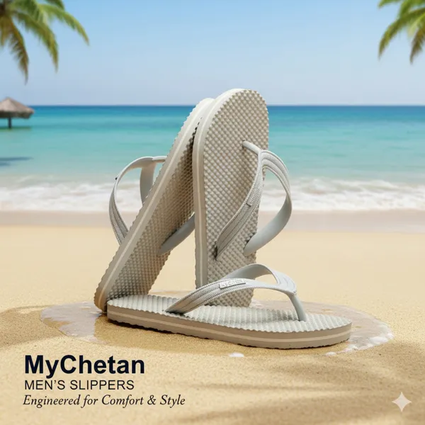 MyChetan_Men’s_Health_Slippers_Grey|_Premium_Rubber_Comfort_Slippers_|_Anti-Skid,_Lightweight_&_Durable_Daily_Wear