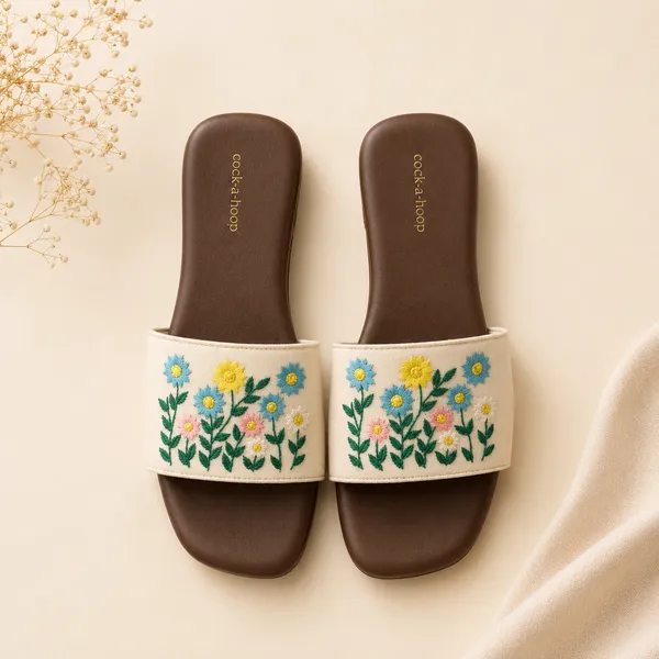 Floral_Embroidered_Multicolor_Sliders