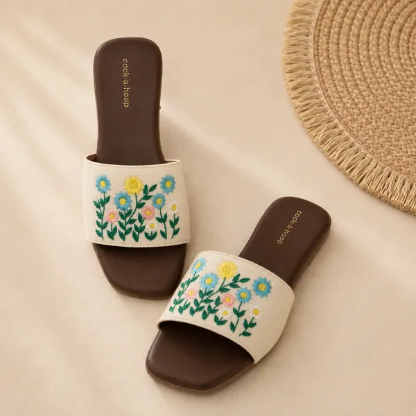 Floral_Embroidered_Multicolor_Sliders