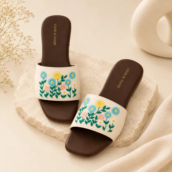 Floral_Embroidered_Multicolor_Sliders