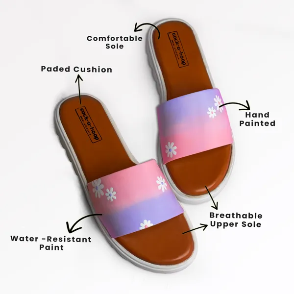 Multicolor_Casual_Water_Resistant_Hand-Painted_Sliders_For_Womens_&_Girls_(Daisy)