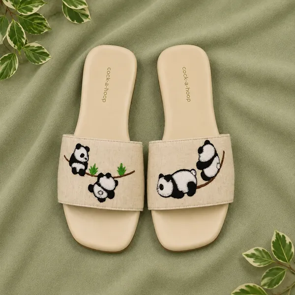 Panda_Embroidered_Beige_Sliders
