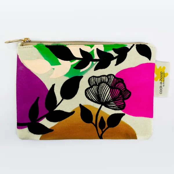 Multicolor_Casual_Khadi_Cloth_Hand_Painted_Pouches_For_Womens_&_Girls_(Floret)
