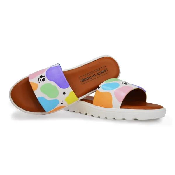 Multicolor_Casual_Water_Resistant_Hand-Painted_Material_Sliders_For_Womens_&_Girls_(Blobs)