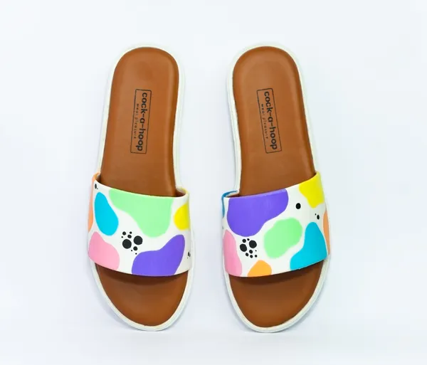 Multicolor_Casual_Water_Resistant_Hand-Painted_Material_Sliders_For_Womens_&_Girls_(Blobs)