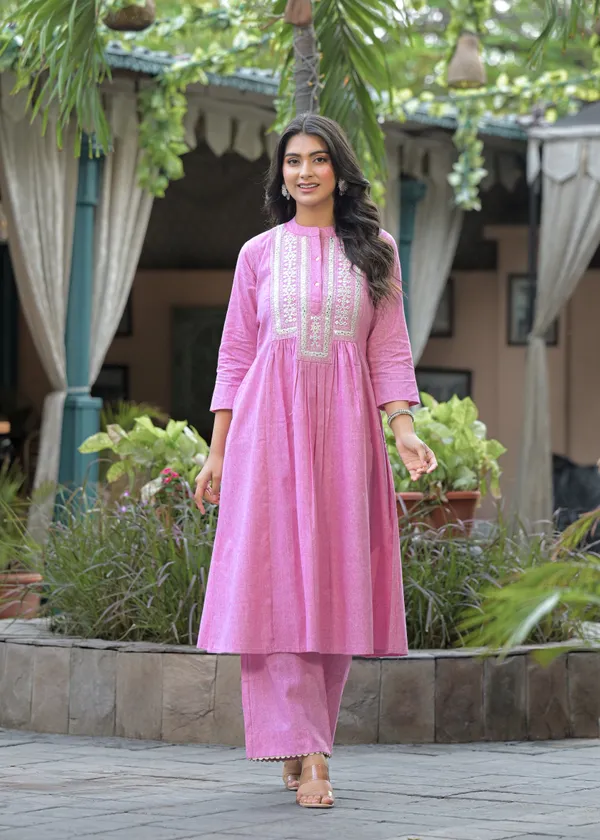 Meera_Pink_Kurta_Pant_Set