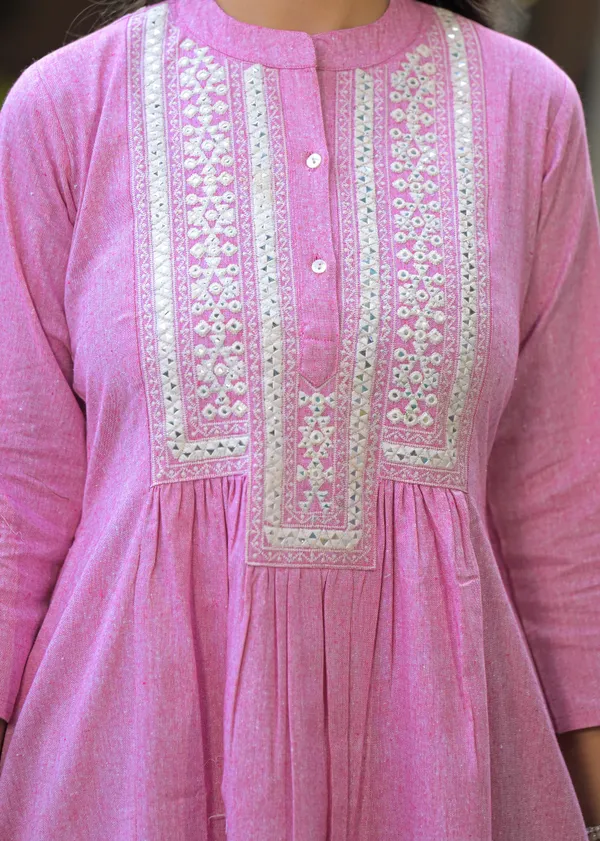 Meera_Pink_Kurta_Pant_Set