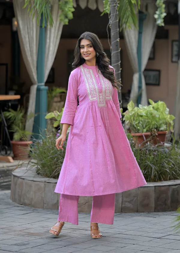 Meera_Pink_Kurta_Pant_Set