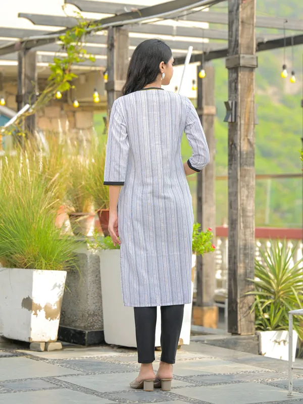 White_Lurex_Kurta_Pant_Set
