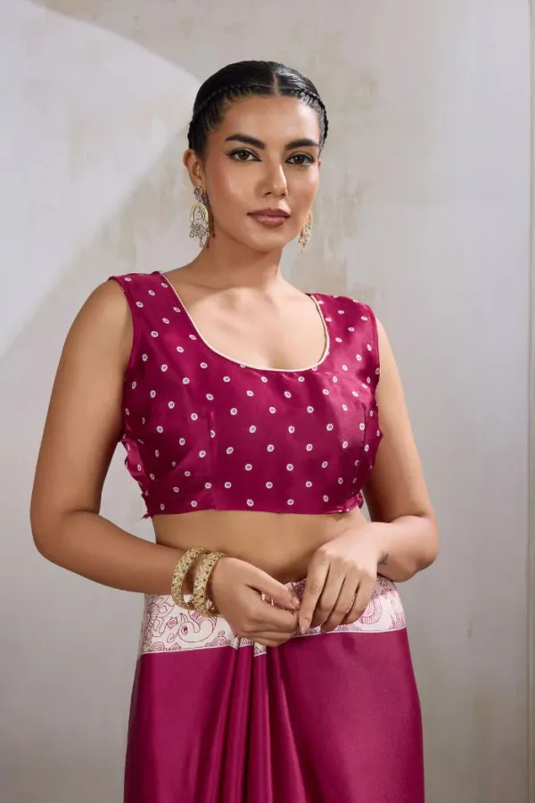 Cherry_Maroon_Modal_Ajrakh_Printed_Satin_Silk_Saree