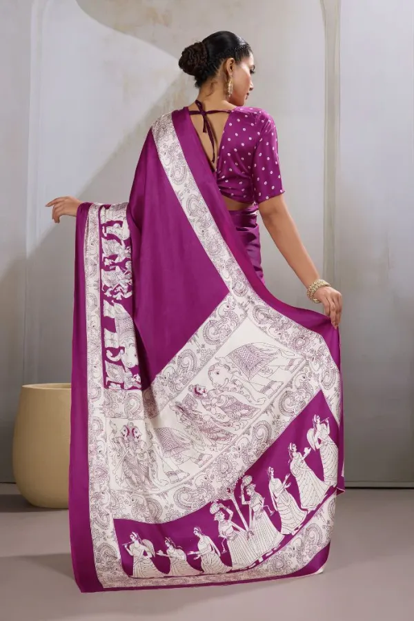 Cosmic_Purple_Modal_Ajrakh_Printed_Satin_Silk_Saree