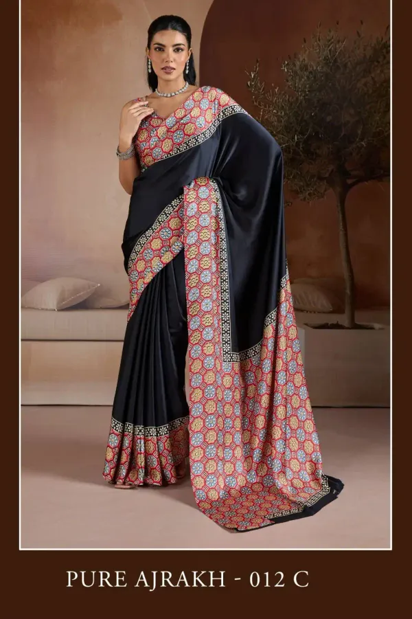 Pleasance_Print_Black_Designer_Saree