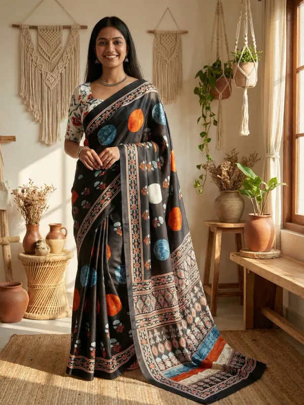 Twilight_Noir_Modal_Silk_Printed_Saree