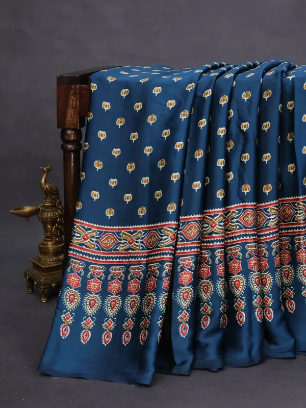 Morpich__Ajrakh_Modal_Silk_Saree