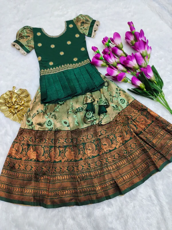 Emerald_&_Olive_Kids_Traditional_Lehenga_Set_💚✨