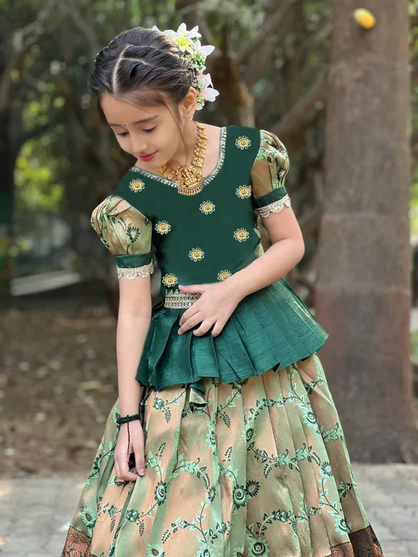 Emerald_&_Olive_Kids_Traditional_Lehenga_Set_💚✨