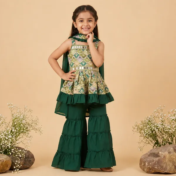 Girls_Ethnic_Wear_3_Piece_Set_for_Kids_|_Traditional_Party_Wear_Dress_Set_|_Festive_Wear_Outfit_for_Girls