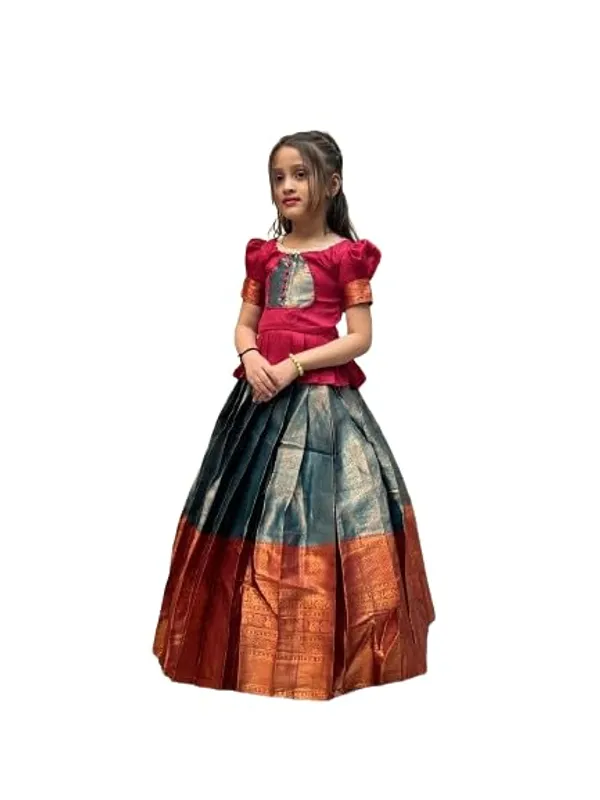 Firozi_Red_Cotton_Lehenga_Choli_for_Girls_|_Elegant_and_Stylish_wear_for_All_Occasions