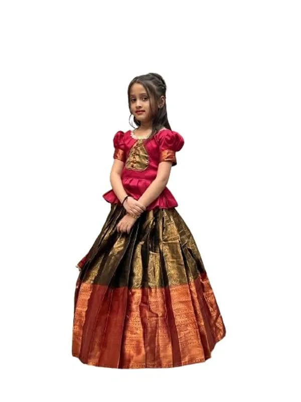 Green_&_Red_Cotton_Lehenga_Choli_for_Girls_|_Elegant_and_Stylish_wear_for_All_Occasions