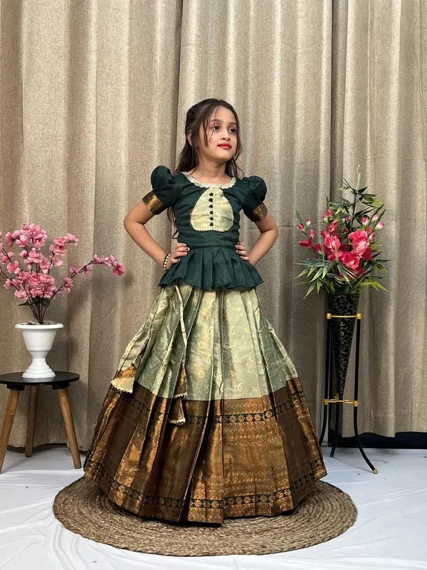 Light_Green_Cotton_Lehenga_Choli_for_Girls_|_Elegant_and_Stylish_wear_for_All_Occasions