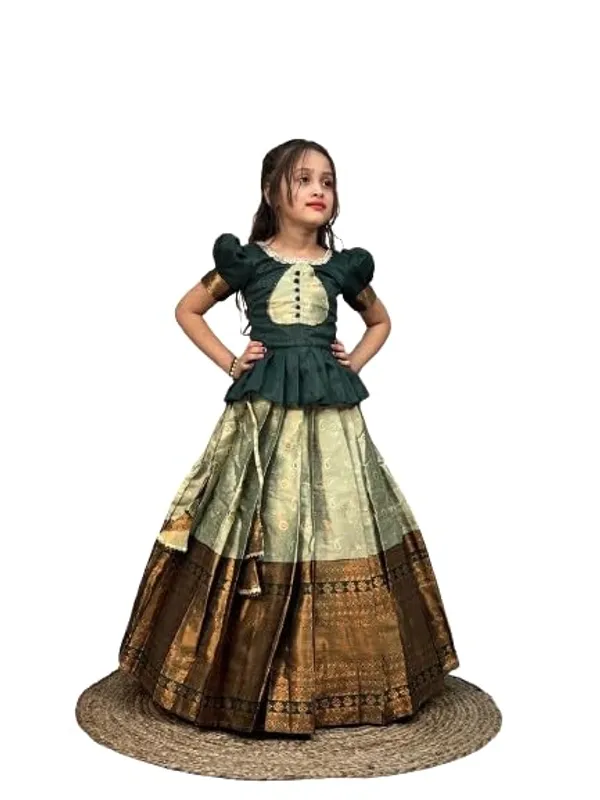 Light_Green_Cotton_Lehenga_Choli_for_Girls_|_Elegant_and_Stylish_wear_for_All_Occasions