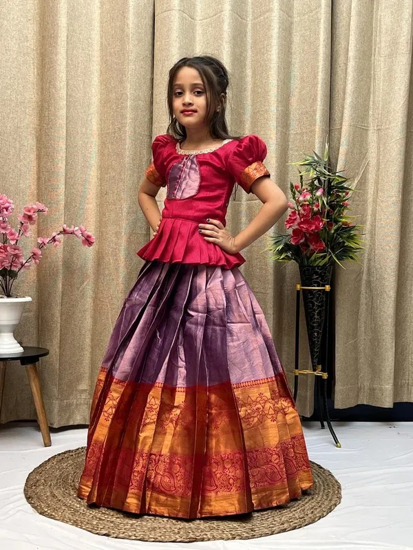 Purple_&_Red_Cotton_Lehenga_Choli_for_Girls_|_Elegant_and_Stylish_wear_for_All_Occasions