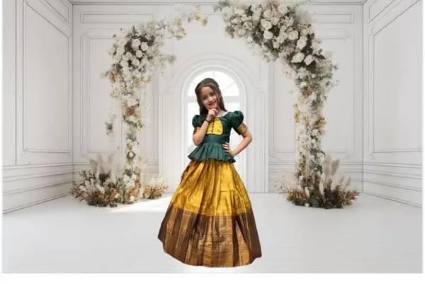 Yellow_&_Green_Cotton_Lehenga_Choli_for_Girls_|_Elegant_and_Stylish_wear_for_All_Occasions