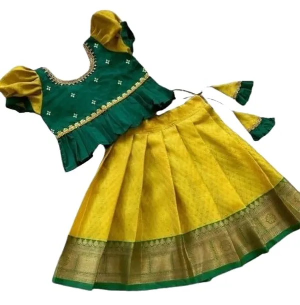 Green_&_Yellow_Silk_Lehenga_Choli_for_Girls_|_Elegant_and_Stylish_wear_for_All_Occasions