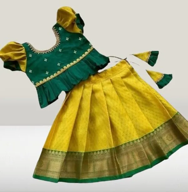 Green_&_Yellow_Silk_Lehenga_Choli_for_Girls_|_Elegant_and_Stylish_wear_for_All_Occasions