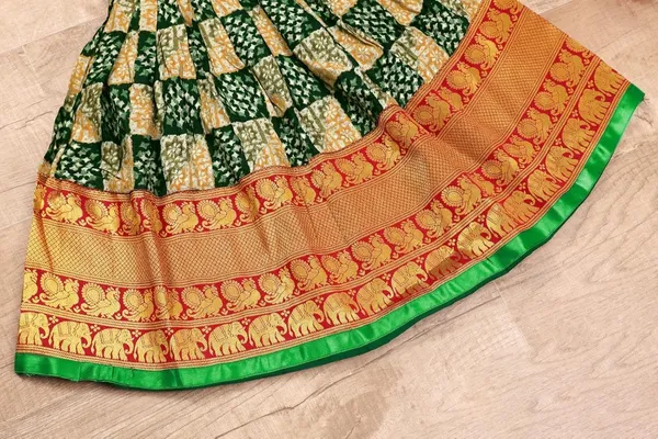 Green_Silk_Gown_for_Girls_|_Elegant_and_Stylish_wear_for_All_Occasions