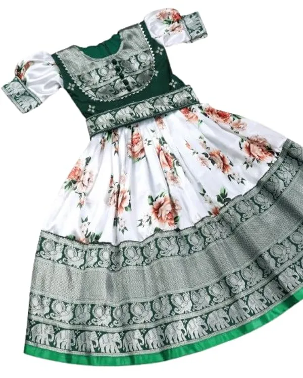 White_Faux_Leather_Gown_for_Girls_|_Elegant_and_Stylish_wear_for_All_Occasions