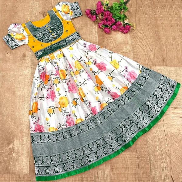 White_and_Yellow_Printed_Gown_for_Girls_|_Elegant_and_Stylish_wear_for_All_Occasions
