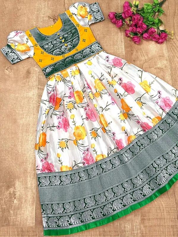 White_and_Yellow_Printed_Gown_for_Girls_|_Elegant_and_Stylish_wear_for_All_Occasions