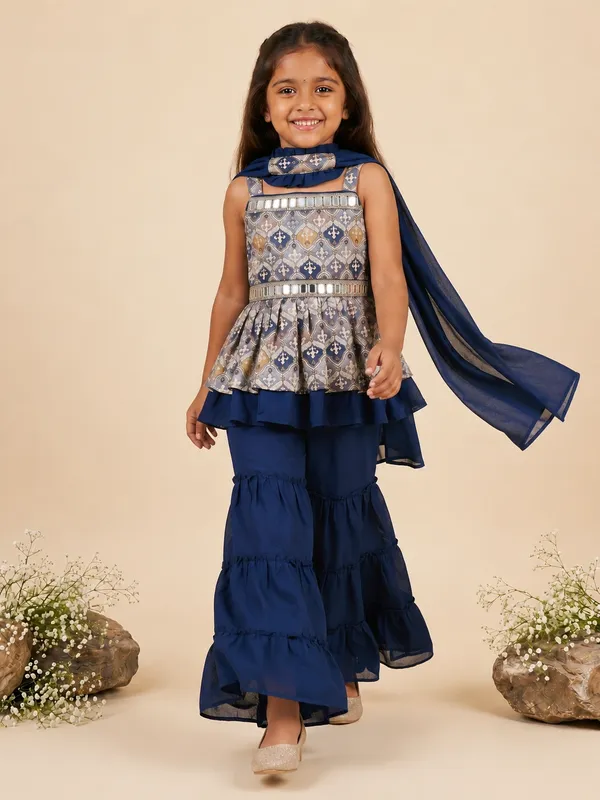 Kids_Girls_Printed_Peplum_Top_Sharara_Palazzo_with_Dupatta_Set_|_Trendy_Ethnic_Party_Wear_Dress_|_Festival_Ready_Traditional_Fashion_Outfit