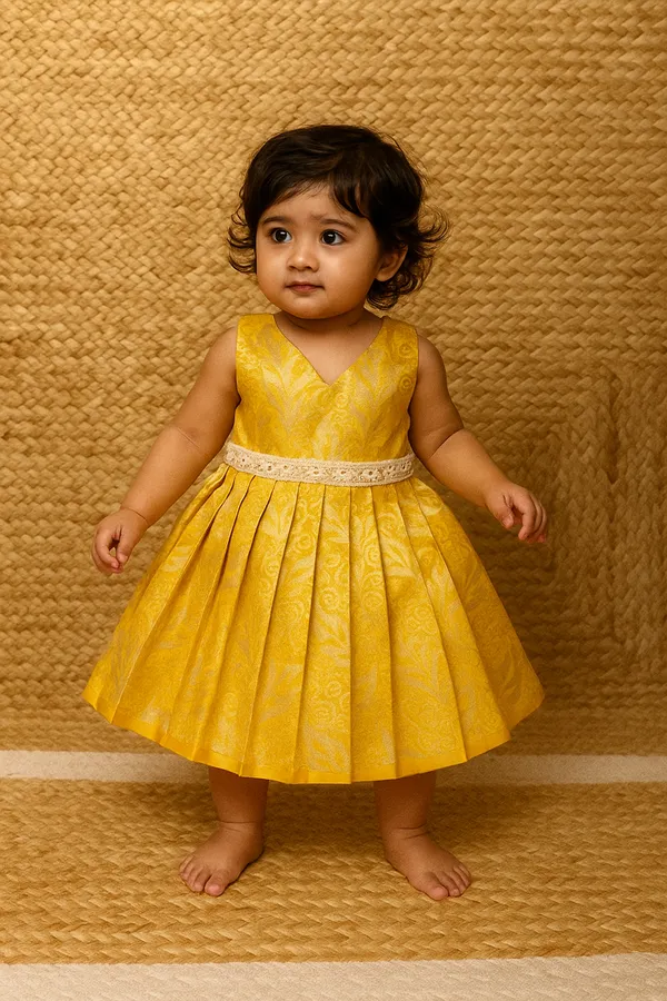 Little_Princess_Golden_Jacquard_Festive_Frock_✨
