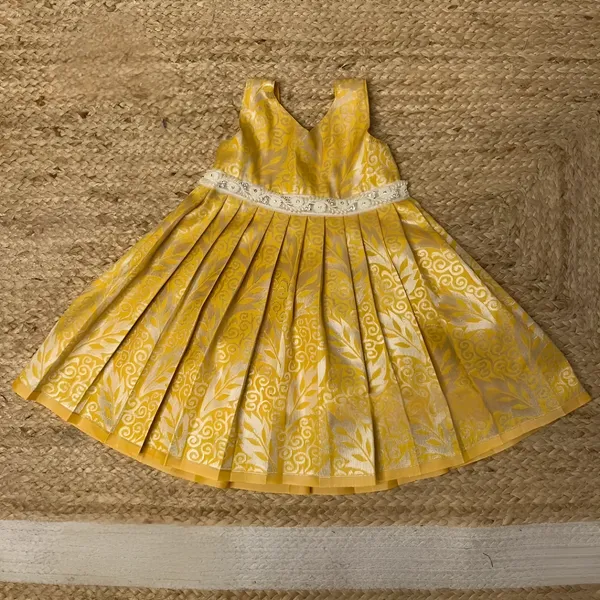 Little_Princess_Golden_Jacquard_Festive_Frock_✨