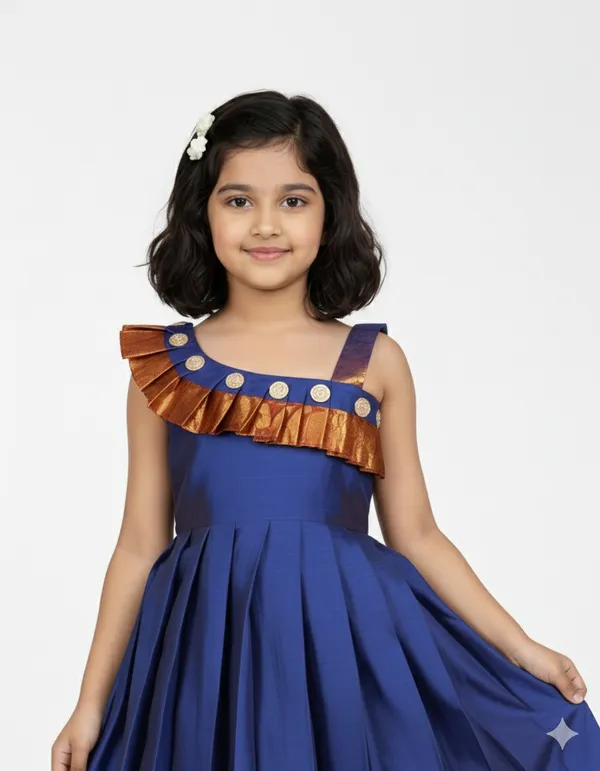 Regal_Silk_Gown_with_Kanjivaram_Border👸
