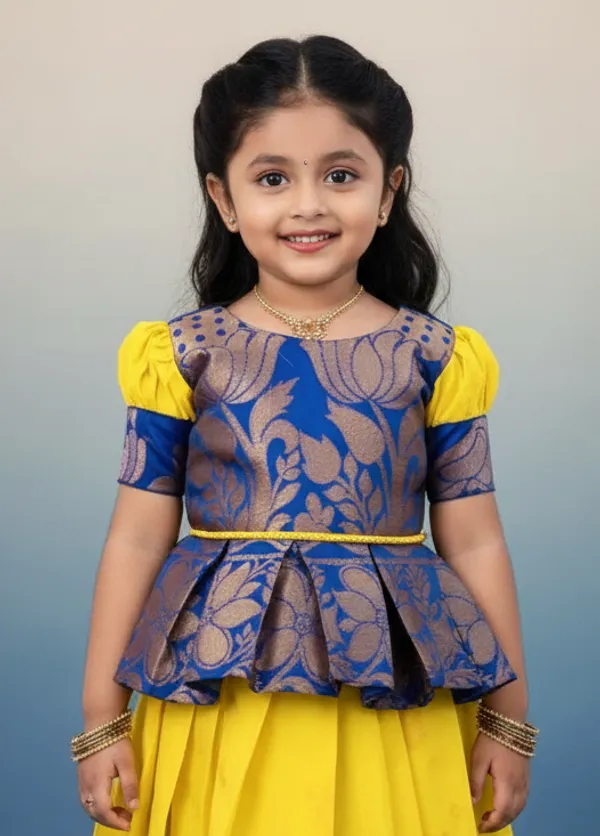 Royal_Blue_&_Sunshine_Yellow_Silk_Lehanga_Choli_Set👸