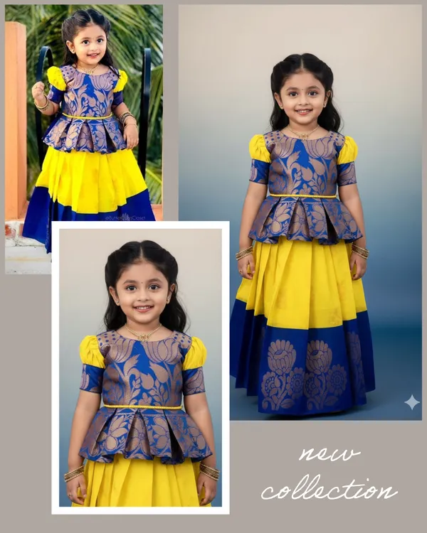 Royal_Blue_&_Sunshine_Yellow_Silk_Lehanga_Choli_Set👸