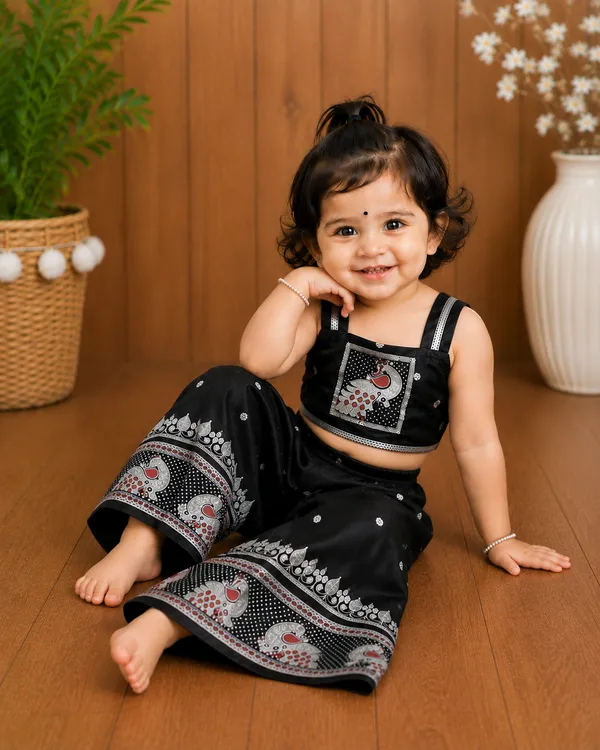 Stylish_Baby_Girls_Black_Ethnic_Wear_Top_Bottom_Set_with_Jacquard_Sleeveless_Top_and_Matching_Palazzo_Pants
