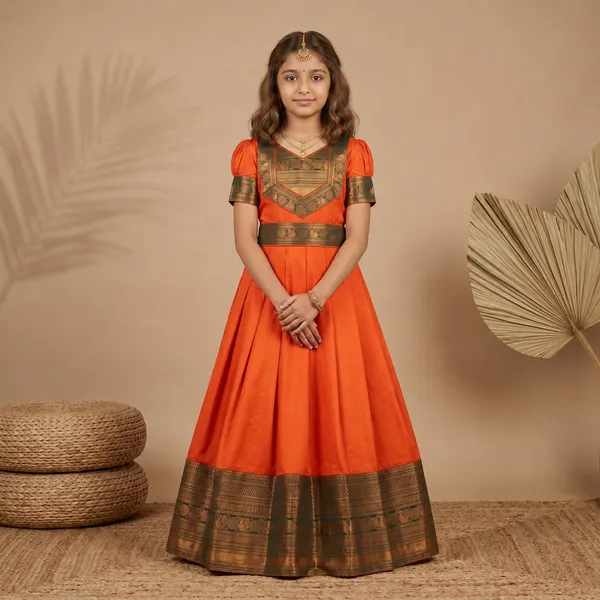 Temple_Celebration_Special_Kids_Gown_for_Girls_|_Premium_Silk_Ethnic_Long_Dress_with_Beautiful_Puff_Sleeve_Details