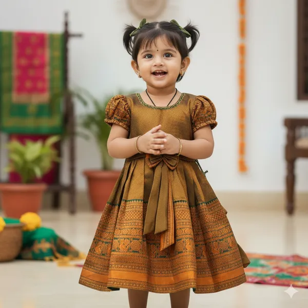 Traditional_Kanchipuram_Silk_Pattu_Pavadai_Style_Frock_for_Girls